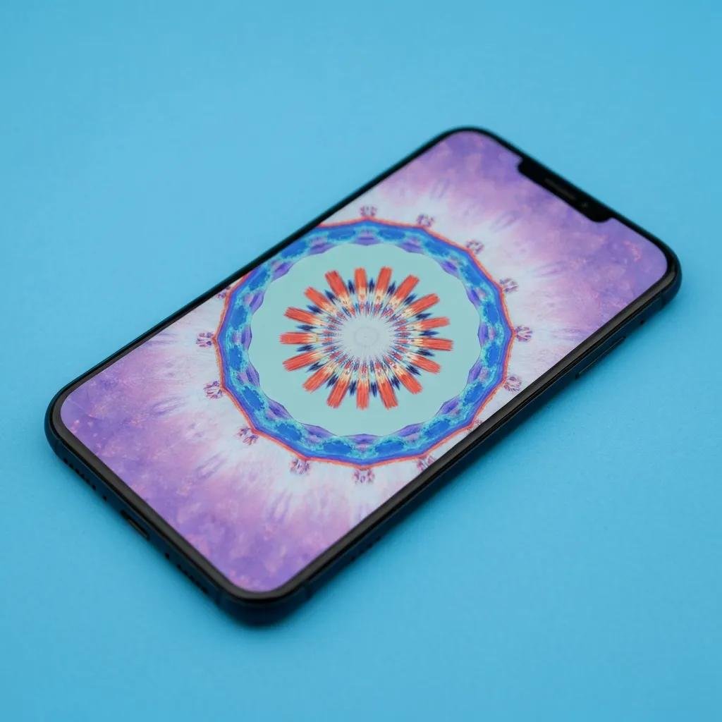 Close-up of smartphone display showing differences in color accuracy between OEM and aftermarket screens