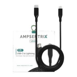 IPace Electronics 3ft USB-C to Lightning cable replacement for fast charging and data transfer