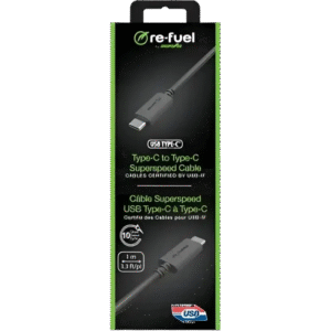 iPace USB Type-C to Type-C Superspeed Cable 1m packaging design showing connector and specifications.