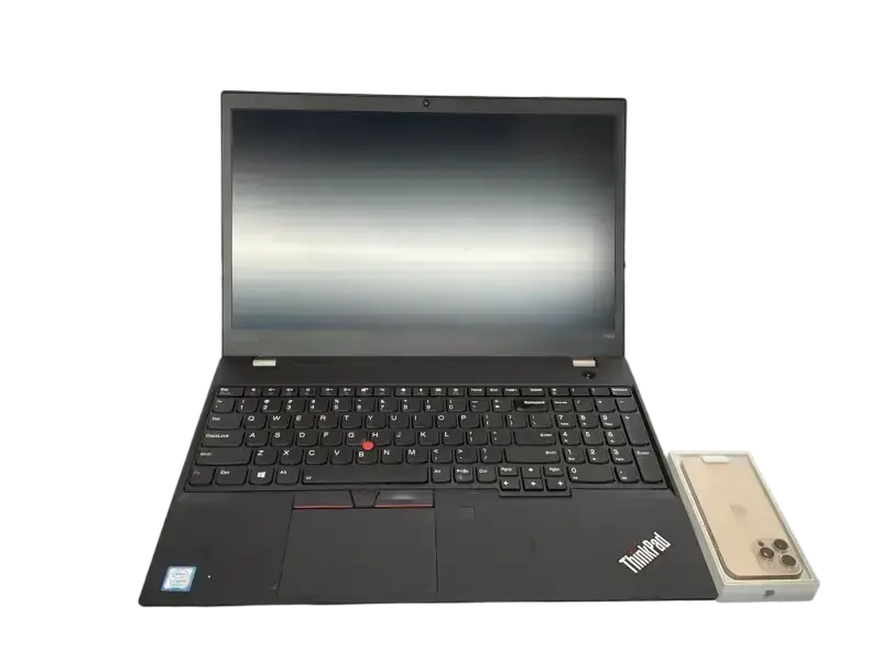 PreOwned Lenovo Thinkpad T580 - Reliable Performance Laptop 16 PreOwned Lenovo Thinkpad T580 Laptop with Black Keyboard and Slim Design