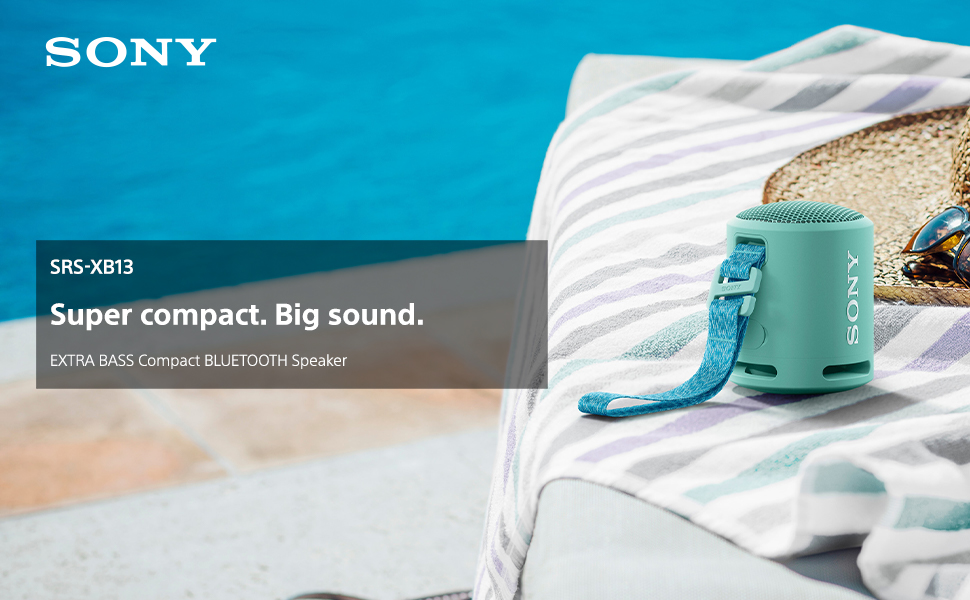 Sony SRS-XB13 Extra BASS Wireless Portable Compact Speaker IP67 Waterproof Bluetooth, Light Blue 16 SRS-XB13