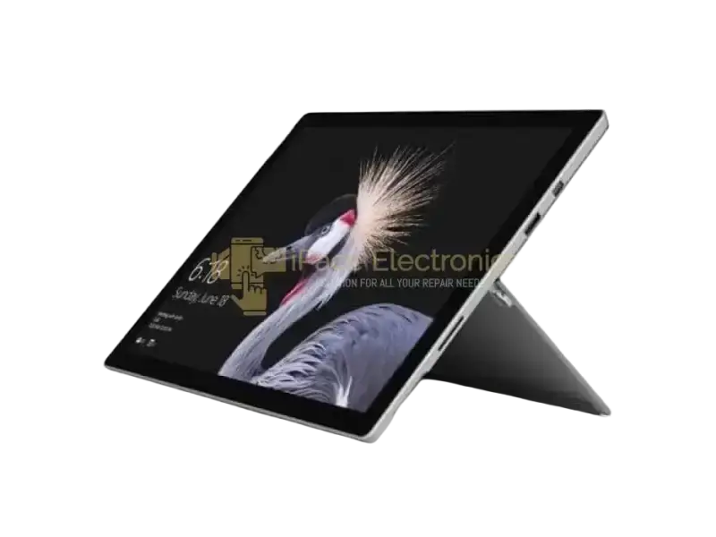 PreOwned Microsoft Surface Pro 6 Preowned for 12.3', intel i5-8300u, 8GB DDR4, 128GB SSD, Windows 11 15 Microsoft Surface Pro 6 preowned for sale showing sleek design and vibrant display with adjustable kickstand