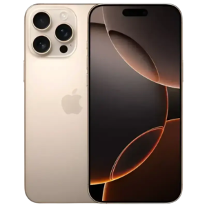 Preowned iPhone 16 Pro Max unlocked in gold color with sleek design and advanced camera system
