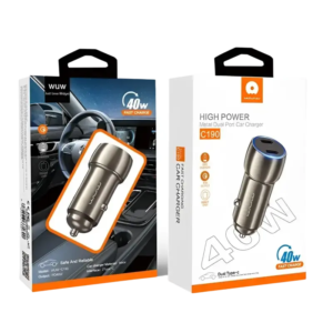 Home 36 Wuw C190 12V Car Adapter 40W 2xUSB-C Black