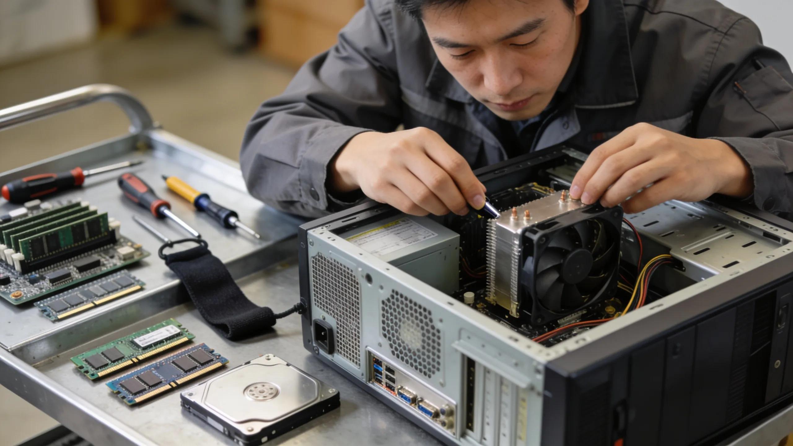 The Ultimate Guide to Fast & Reliable Computer Repair in Vaughan 17 Technician working on virus removal from a desktop computer
